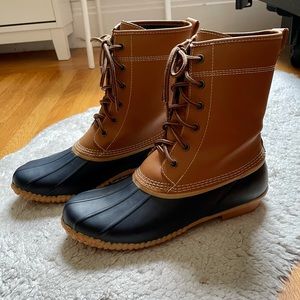 Land’s End Insulated Flannel Lined Duck Boots